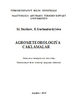 Agrometeorologiýa çaklamalar